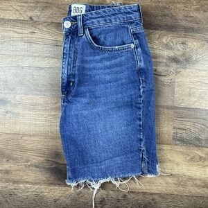 BDG Shorts Womens 27 High Rise Blue Cutoff Pockets Denim Cotton 5.5" Inseam